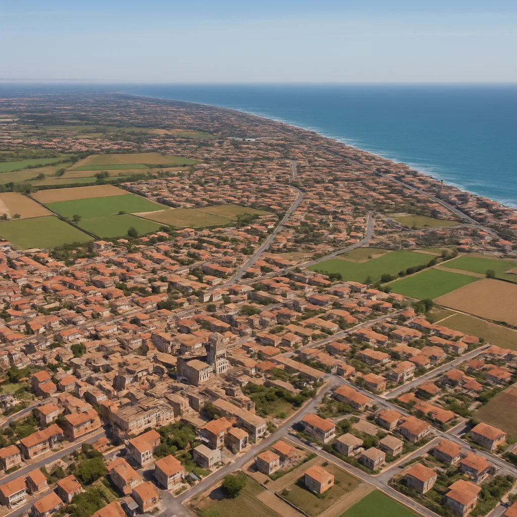 Vista aerea di Ardea, Italia