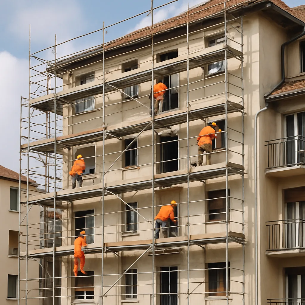Edificio in ristrutturazione.