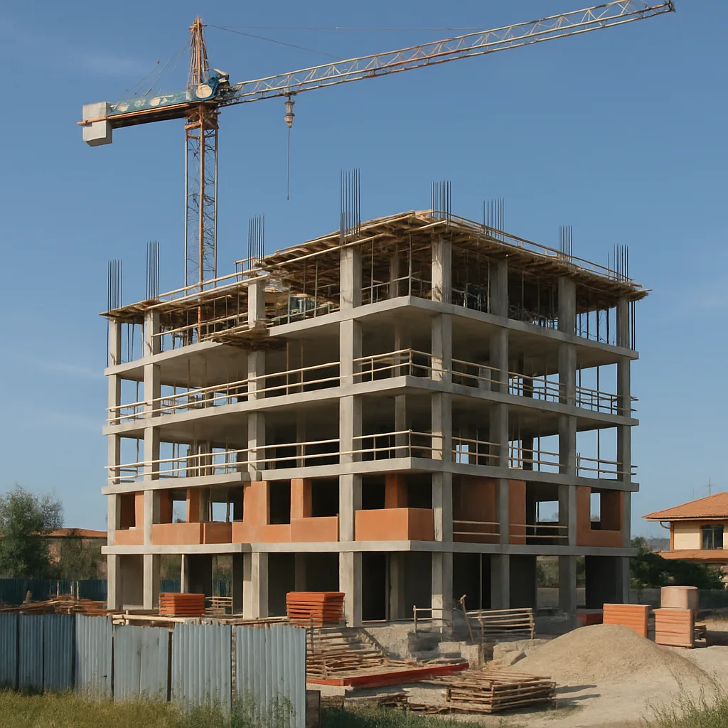 Cantiere edilizio ad Ardea 2026