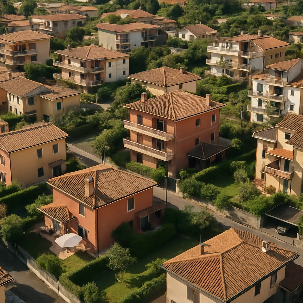 Aerial view of Ardea residential area.
